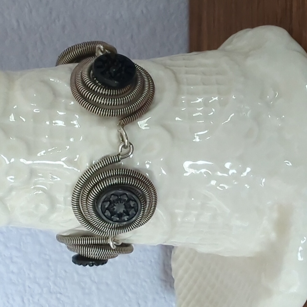 Unique Metal Coil Bracelet